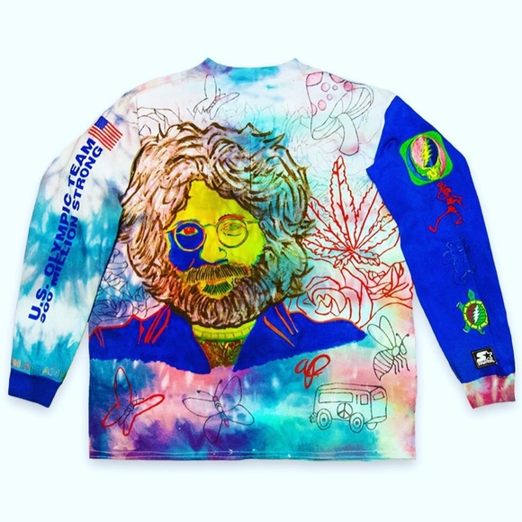 Grateful Dead Jerry Garcia Dead Head Custom Band T - Picture 5 of 7